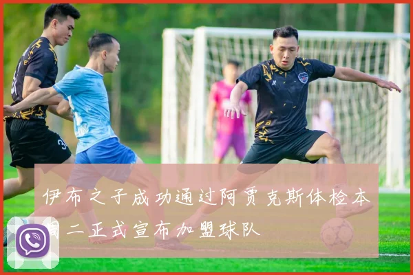 伊布之子成功通过阿贾克斯体检本周二正式宣布加盟球队